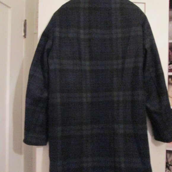 Brooks Brothers Wool Reversible Coat Raincoat Inside Size 44 Excellent Cond - Picture 6 of 9